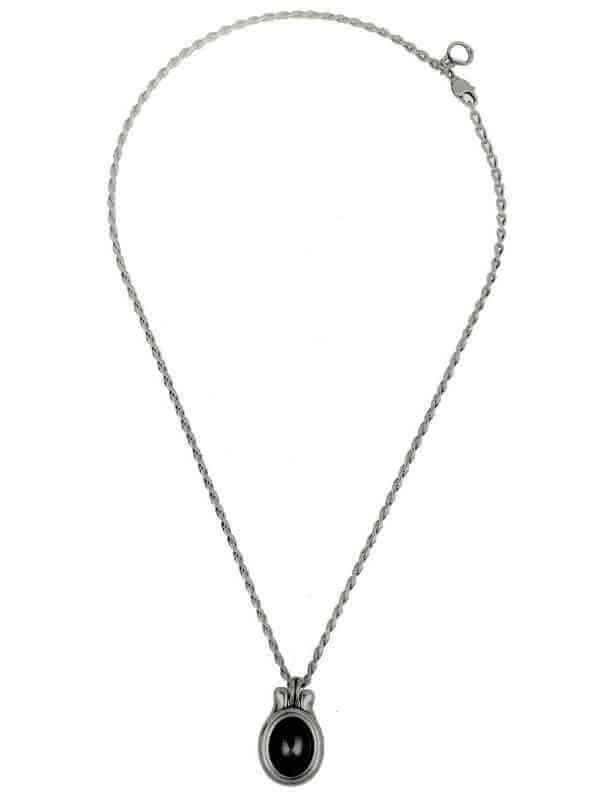 Tulsi Black Onyx Pendant Necklace – Protection | Focus | Balance