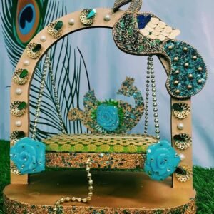 Tulsi Mor Design Kanha Ji Jhula – Handcrafted Swing for Laddu Gopal