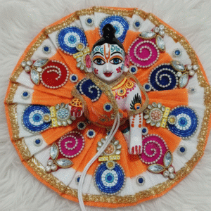 Tulsi - Bal Gopal Poshak (Orange & Blue Designer Dress)