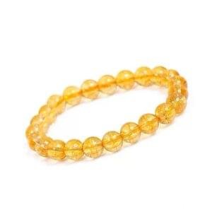 Tulsi Citrine Crystal Bracelet – Attracts Wealth, Abundance & Positivity