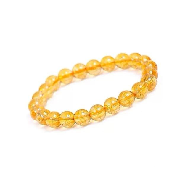 Tulsi Citrine Crystal Bracelet – Attracts Wealth, Abundance & Positivity
